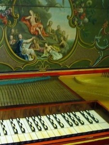 Detail of the 1743 Hass clavichord. By kind permission of Tricia Neal. Copyright © 2016