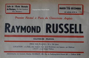 Raymond's 1st Salle Cortot concert